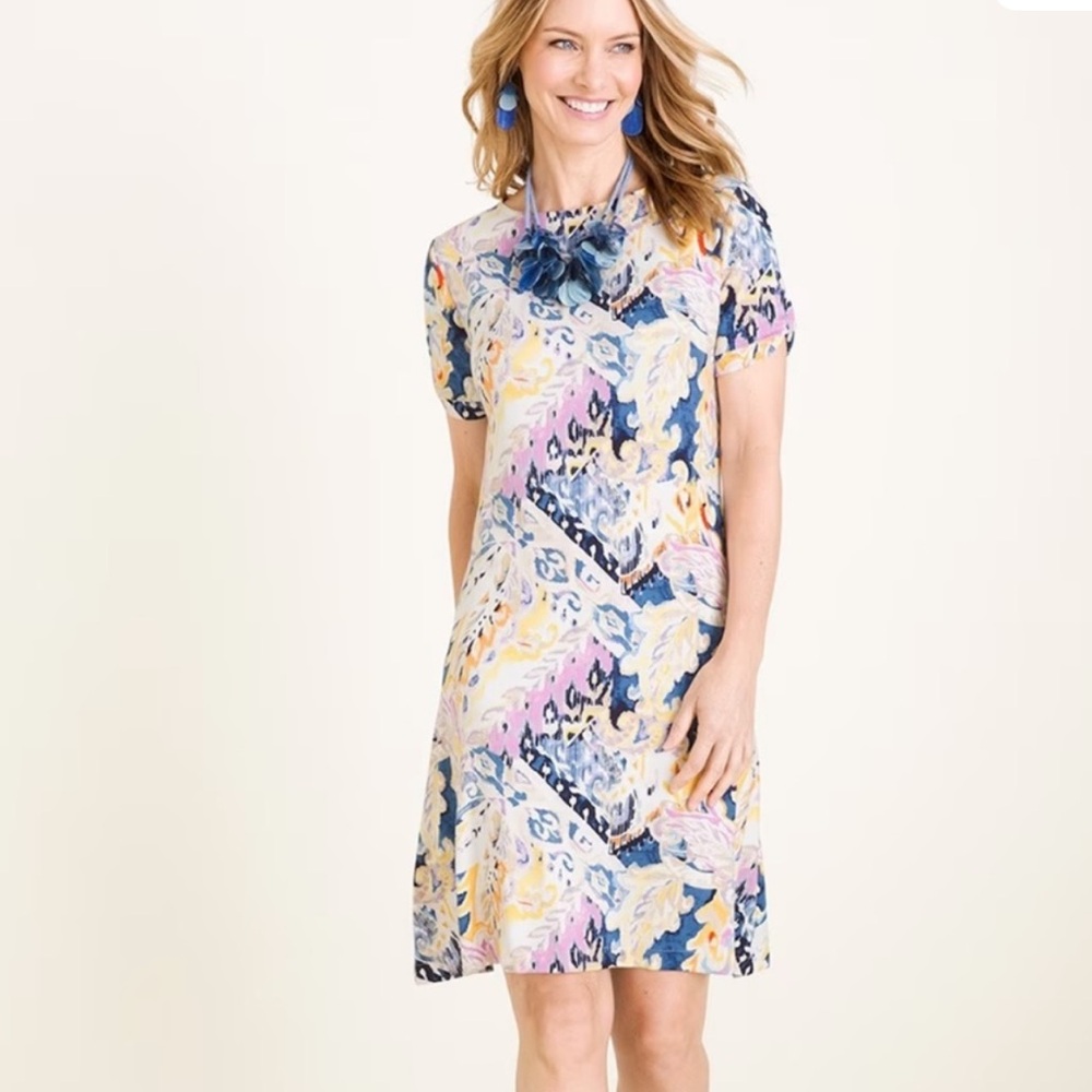 CHICOS Floral Print Women's Dress , size S or Chicos size 0